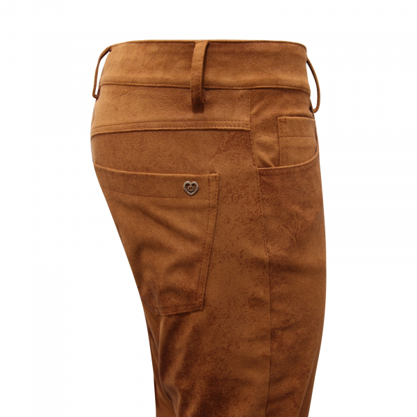 L3062 PANTALONE ECOPELLE DONNA PLEASE WOMAN VINTAGE EFFECT TROUSERS