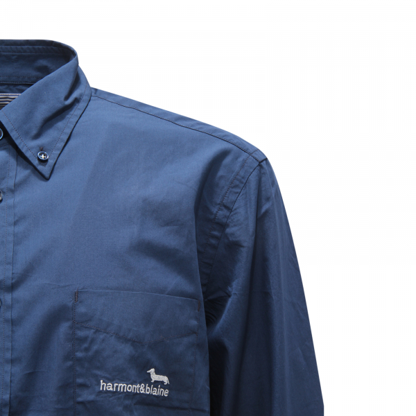 L3105 CAMICIA UOMO HARMONT&BLAINE REGULAR FIT MAN SHIRT BLUE