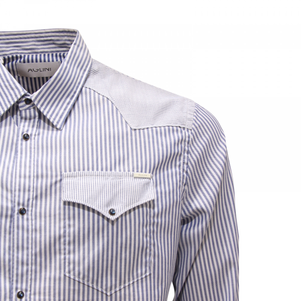 L3819 CAMICIA UOMO AGLINI MARIOARK SLIM MAN SHIRT
