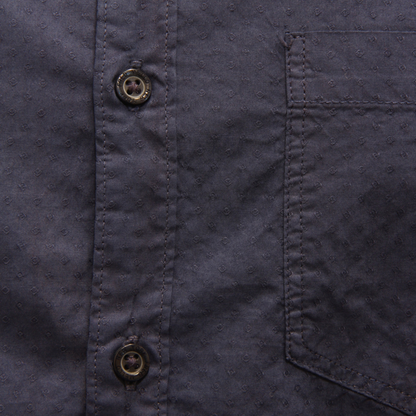L3866 CAMICIA UOMO FRED MELLO MAN GARMENT DYED SHIRT BLUE