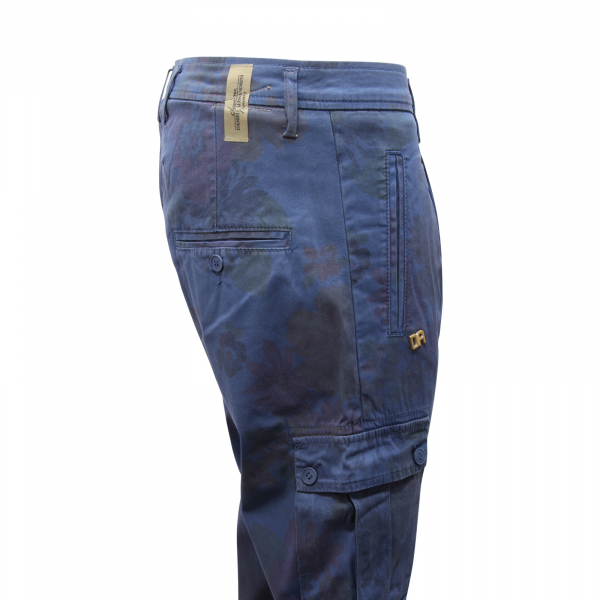 L4182 PANTALONE CARGO UOMO DANIELE ALESSANDRINI BLUE LABEL MAN TROUSERS