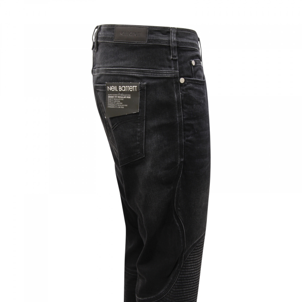 L4314 JEANS UOMO NEIL BARRETT MAN TROUSERS BLACK