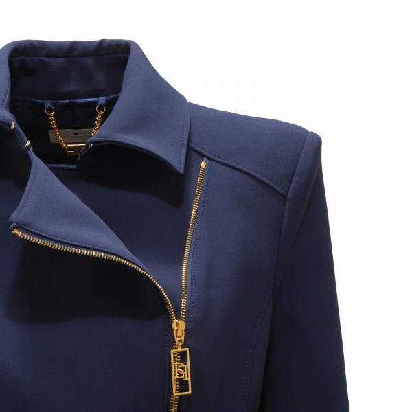 L4425 GIACCA DONNA ELISABETTA FRANCHI WOMAN JACKET BLUE