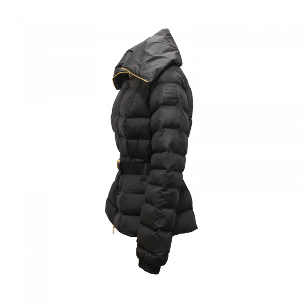 L4565 GIUBBOTTO DONNA ELISABETTA FRANCHI WOMAN PADDED JACKET BLACK
