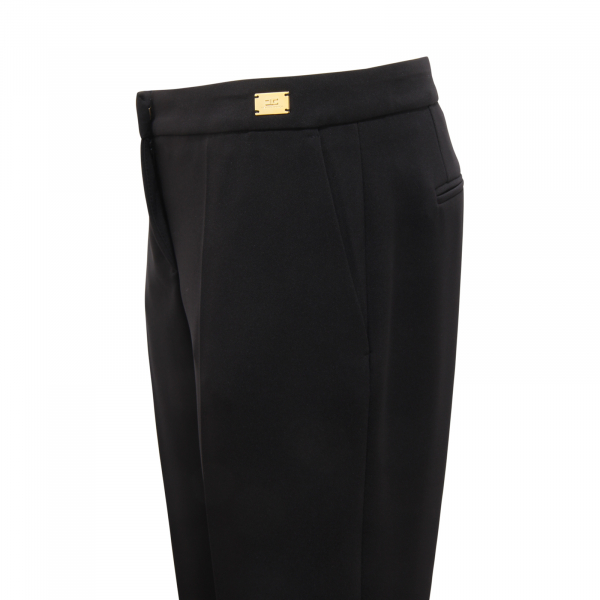 L4844 PANTALONE DONNA ELISABETTA FRANCHI WOMAN TROUSERS BLACK