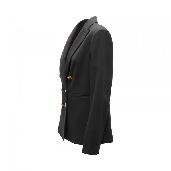 L5076 GIACCA DOPPIOPETTO DONNA PINKO ALEXIA WOMAN JACKET BLACK