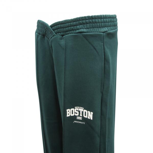 L5150 PANTALONE TUTA DONNA HINNOMINATE WOMAN OVER SWEATPANTS GREEN