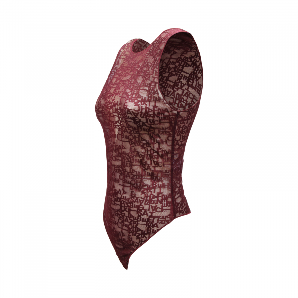 L5198 BODY DONNA ELISABETTA FRANCHI WOMAN LACE BURGUNDY