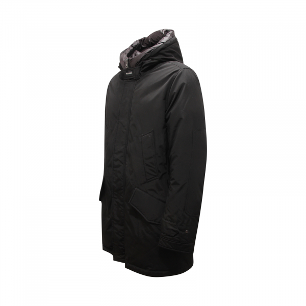 L5342 PIUMINO UOMO WOOLRICH POLAR HIGH COLLAR PARKA MAN JACKET BLACK