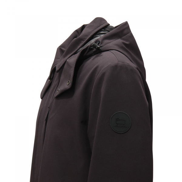 L5393 PIUMINO UOMO WOOLRICH BARROW MAC SOFT SHELL MAN JACKET BLACK