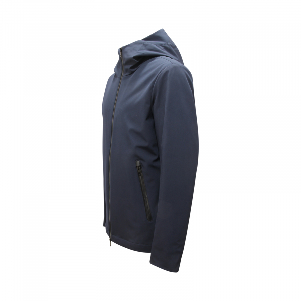 L5415 PIUMINO UOMO WOOLRICH PACIFIC SOFT SHELL MAN JACKET BLUE