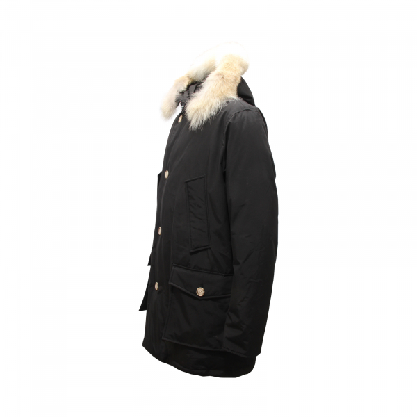 L5539 PIUMINO UOMO WOOLRICH ARCTIC DETACHABLE PARKA MAN JACKET BLACK