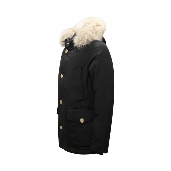 L5549 PIUMINO UOMO WOOLRICH ARCTIC DETACHABLE ANORAK MAN JACKET BLACK