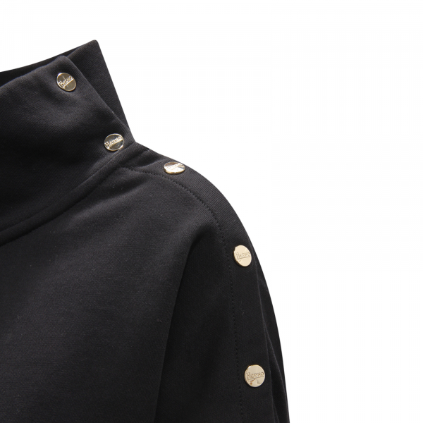 L6095 FELPA DONNA HERNO WOMAN SWEATSHIRT BLACK