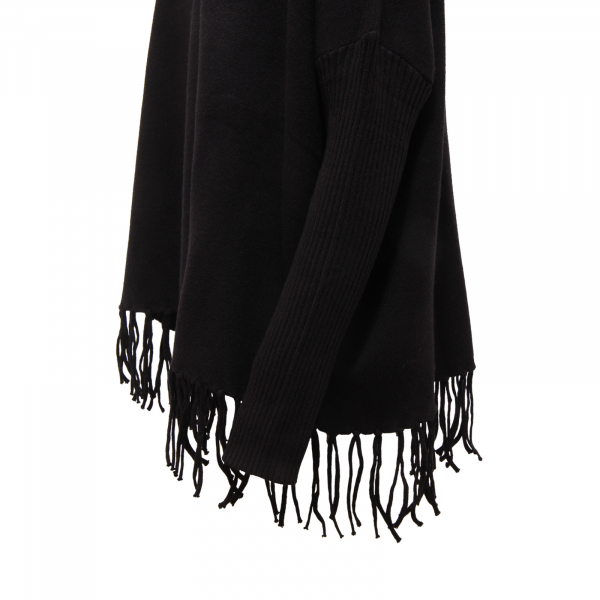 L6313 MAGLIONE DONNA NO SECRETS WOMAN TURTLENECK SWEATER BLACK