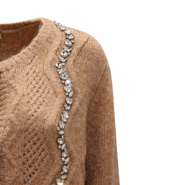 L6349 CARDIGAN DONNA PHO FIRENZE WOMAN WOOL BLEND SWEATER