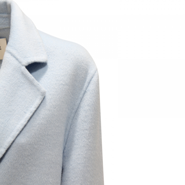 L6613 CAPPOTTO DONNA SINCE'RE WOMAN COAT LIGHT BLUE