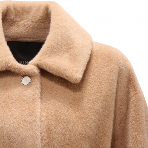 L6677 CAPPOTTO ECOPELLICCIA DONNA PINKO COLTELLO WOMAN COAT