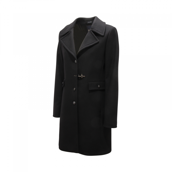 L6696 CAPPOTTO DONNA FAY WOMAN WOOL BLEND COAT BLACK