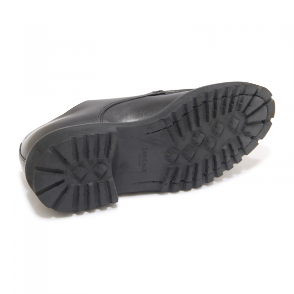 L8729 SCARPA DOPPIA FIBBIA UOMO DOUCAL'S MAN SHOES BLACK