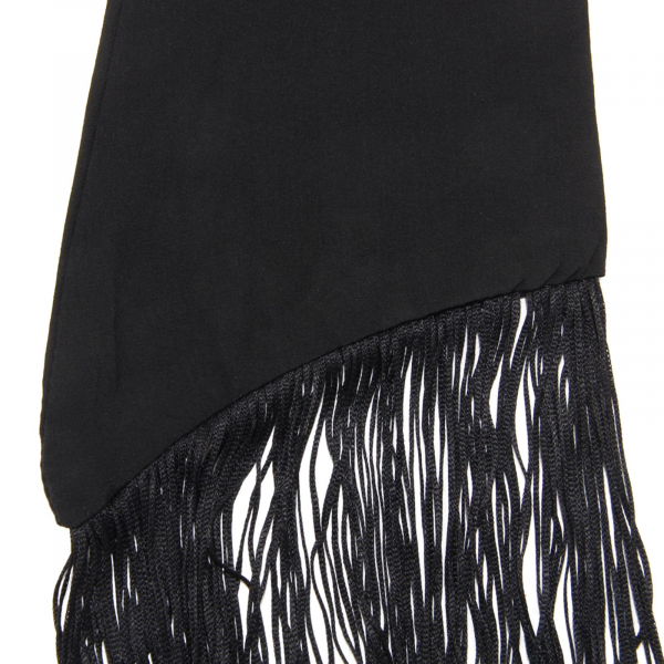 L8975 SCIARPA DONNA VICOLO WOMAN SILK SCARF BLACK