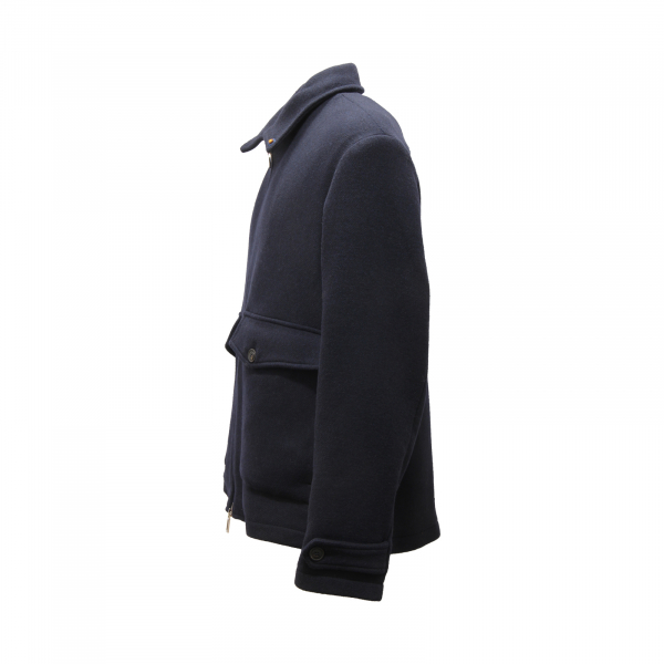 L9750 GIUBBOTTO UOMO OUT/FIT MAN WOOL BLEND JACKET BLUE