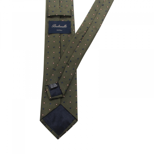 M0753 CRAVATTA UOMO BASTIANELLO MAN SILK TIE 7.5 CM