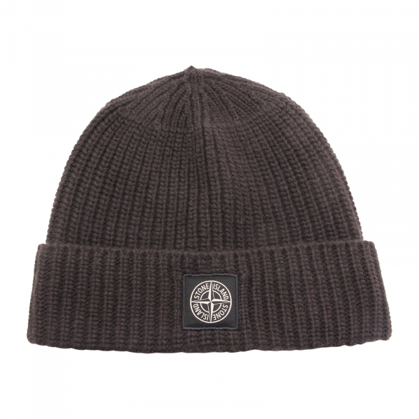 M0892 CUFFIA UOMO STONE ISLAND MAN BEANIE HAT DARK GRAY