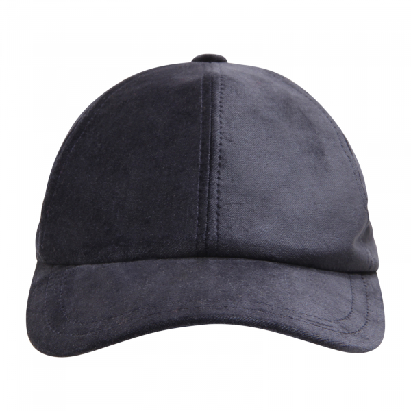 M0912 CAPPELLO VELLUTO DONNA HERNO WOMAN VELVET CAP BLUE