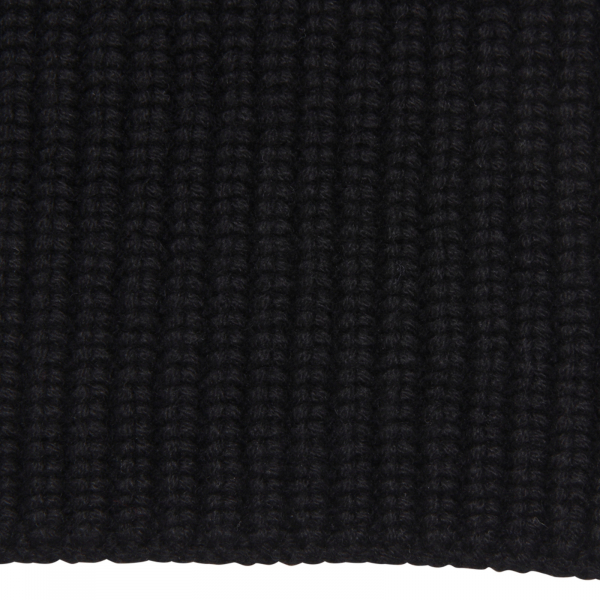 M1208 SCIARPA UOMO DOLCE&GABBANA MAN CASHMERE SCARF BLACK 180X25 CM