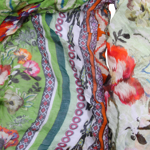  M1461 SCIARPA DONNA ALTEA WOMAN MODAL/LINEN SCARF 88X170CM
