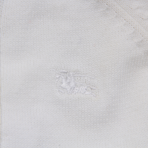 M1549 cardigan bimba BURBERRY kids cotton sweater white
