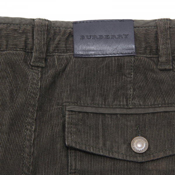 M1584 PANTALONE VELLUTO RAGAZZO BURBERRY BOY KIDS VELVET TROUSERS