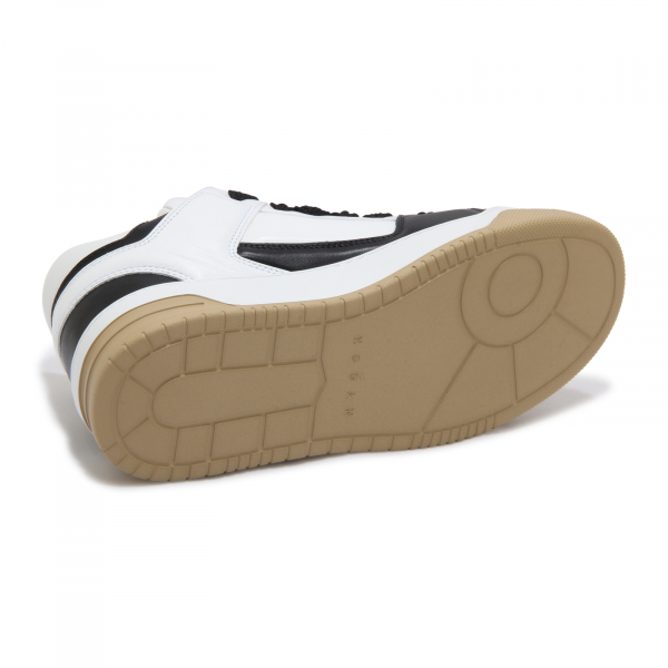 M1732 SNEAKER UOMO HOGAN H667 MAN SHOES BLACK/WHITE