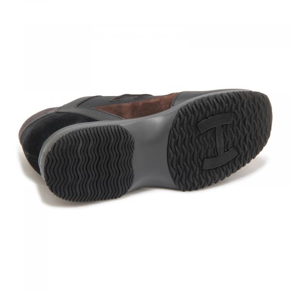 M1801 SNEAKER UOMO HOGAN INTERACTIVE MAN SHOES BLACK/BROWN