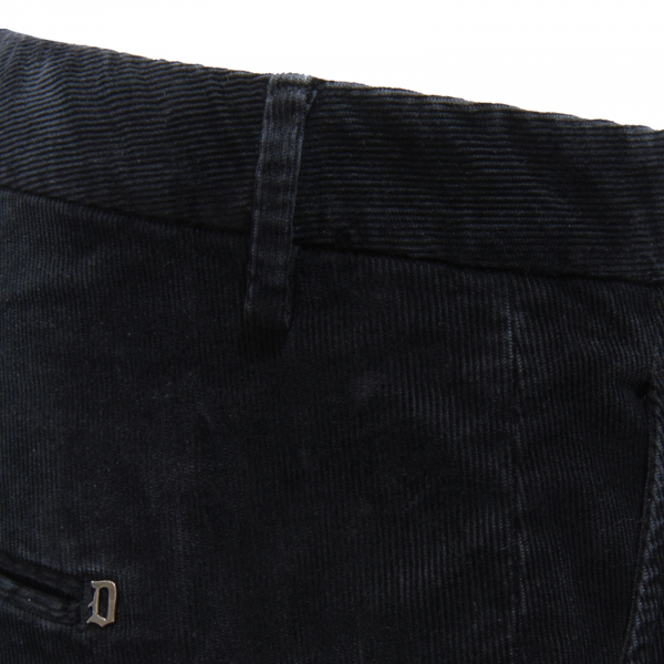 M2011 PANTALONE VELLUTO UOMO MAN VELVET TROUSERS BLACK
