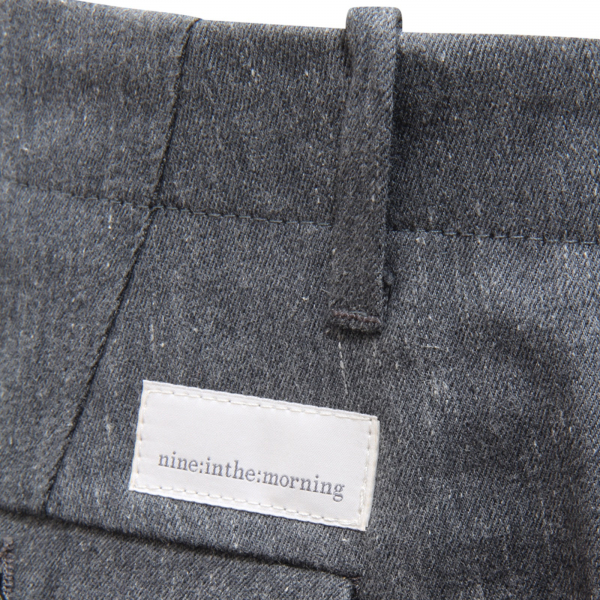 M2058 pantalone uomo NINE:INTHE:MORNING FOLD man cotton trouser grey