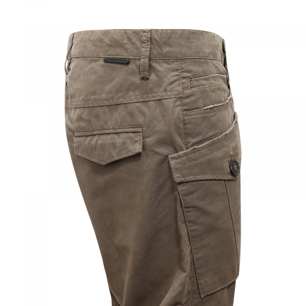 M2192 PANTALONE UOMO MESSAGERIE MAN VINTAGE EFFECT TROUSERS GREEN