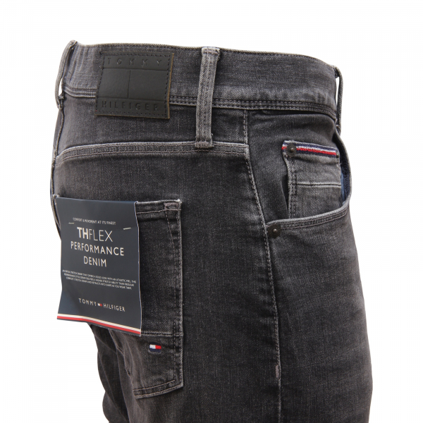 M2198 JEANS UOMO TOMMY HILFIGER MAN DENIM TROUSERS BLACK