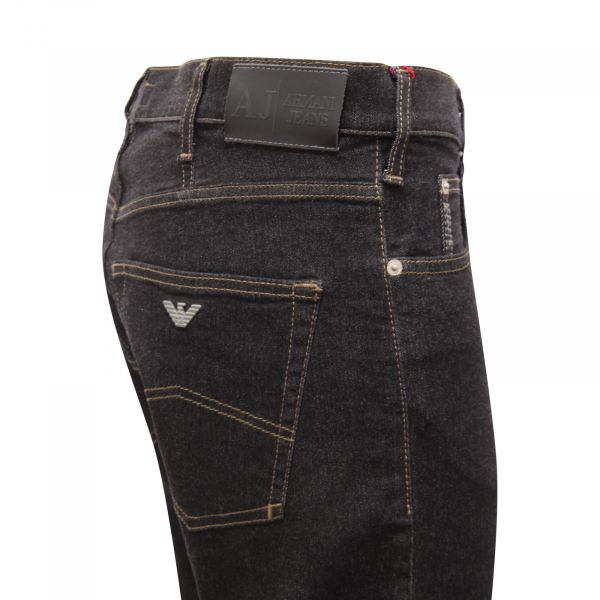 M2223 JEANS UOMO ARMANI JEANS J31 REGULAR FIT TROUSERS BLACK