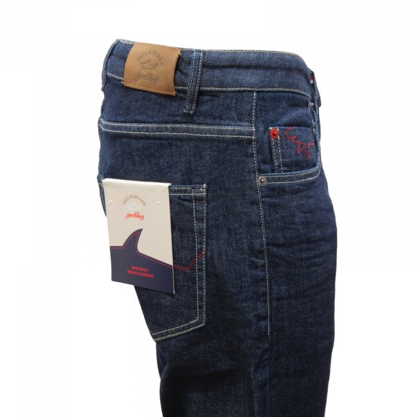 M2314 JEANS UOMO PAUL&SHARK RED RIVET MAN TROUSERS