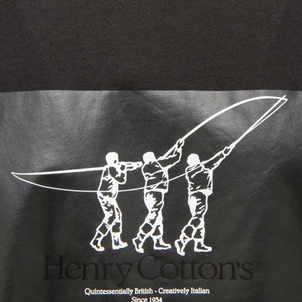 M2364 MAGLIA UOMO HENRY COTTON'S MAN T-SHIRT BLACK