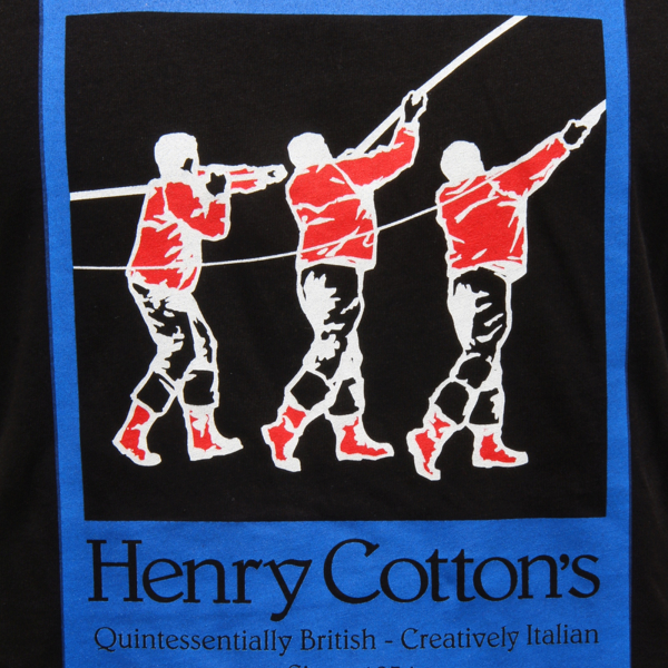 M2894 MAGLIA UOMO HENRY COTTON'S MAN T-SHIRT BLACK