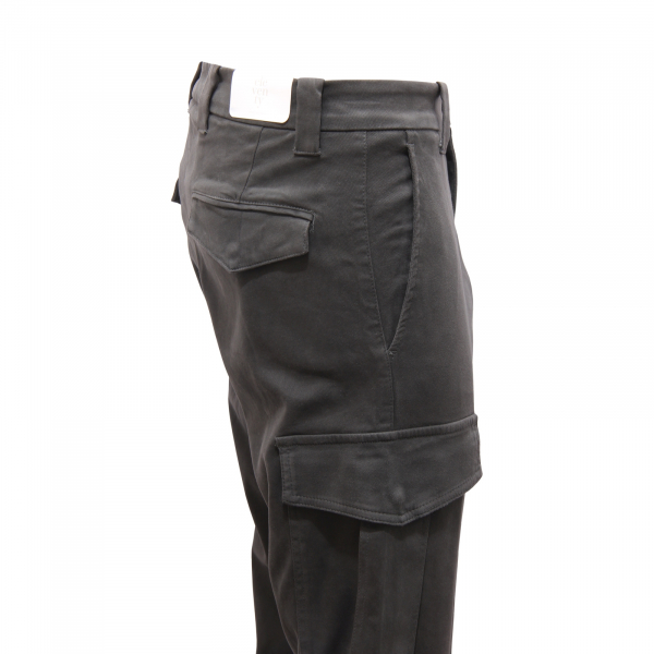 M3508 PANTALONE CARGO UOMO ELEVENTY MAN TROUSERS CARBON BLACK