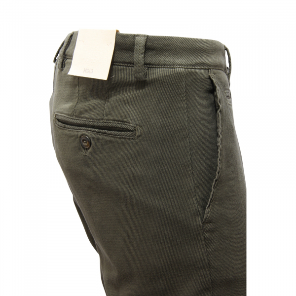 M3566 PANTALONE UOMO BRIGLIA SLIM MAN TROUSERS GREEN