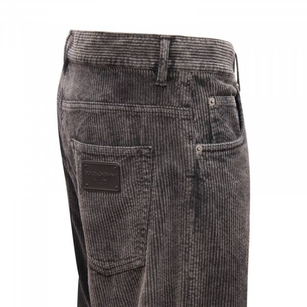 M3598 PANTALONE 5 TASCHE UOMO DOLCE&GABBANA MAN VELVET TROUSERS