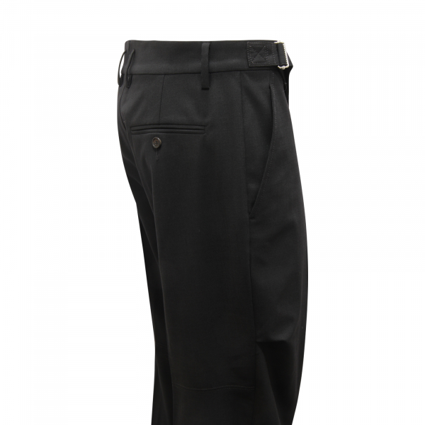 M3631 PANTALONE UOMO DSQUARED2 MAN WOOL BLEND TROUSERS BLACK