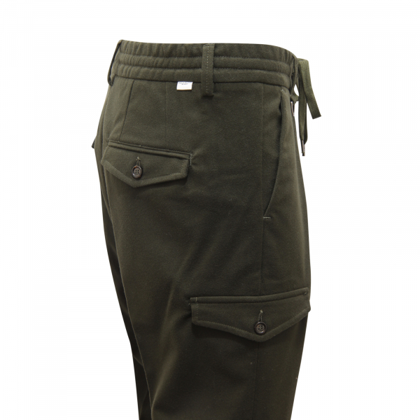 M3918 PANTALONE CARGO UOMO PAOLO PECORA MAN TROUSERS GREEN