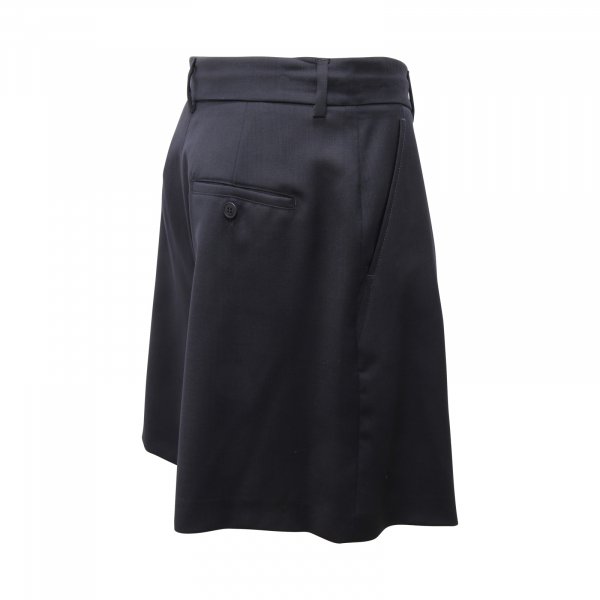 M4078 BERMUDA DONNA MAXMARA WOMAN WOOL SHORTS BLUE