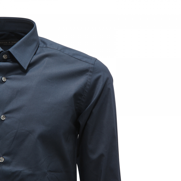 M4332 CAMICIA UOMO PETER&SONS SLIM FIT MAN SHIRT BLUE